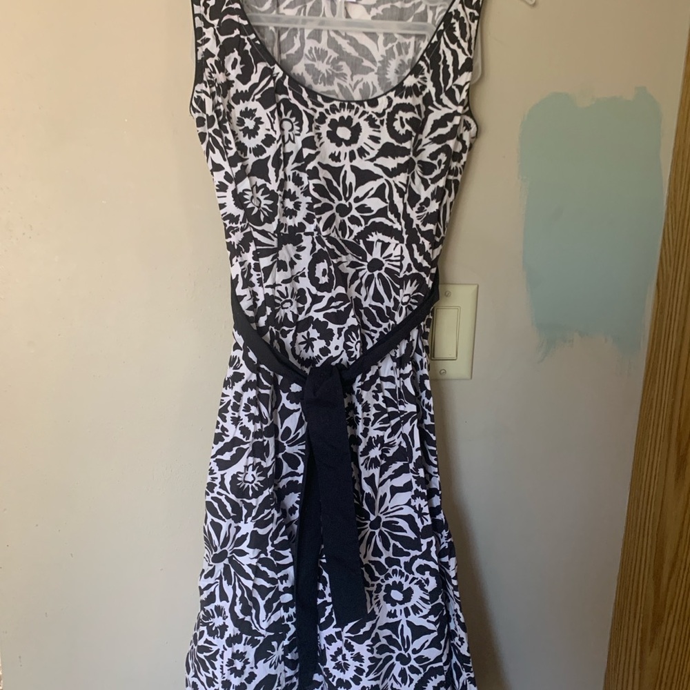 Floral Black and White Motherhood Maternity dress